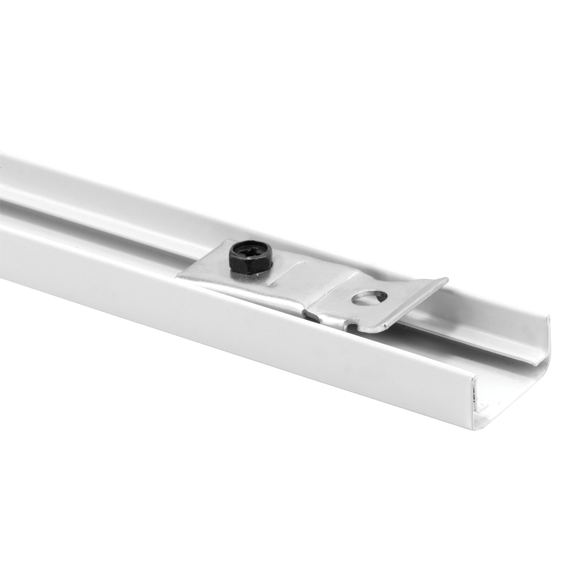 Prime-Line N 7255BX Bi-Fold Door Track with Pivot Sockets 29-3/4 inch Length Steel White Enamel (1 Set)