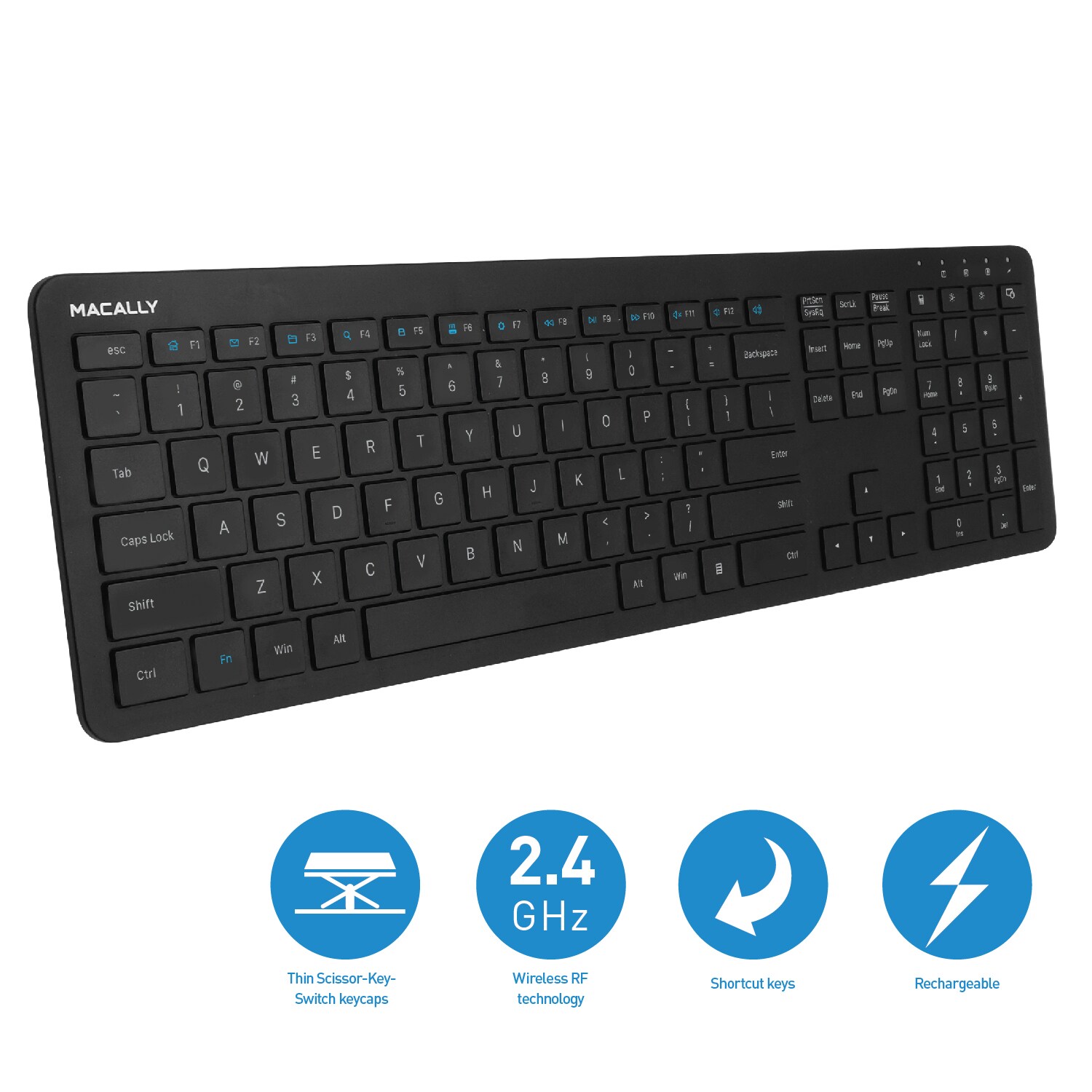 macally 2.4 g wireless keyboard