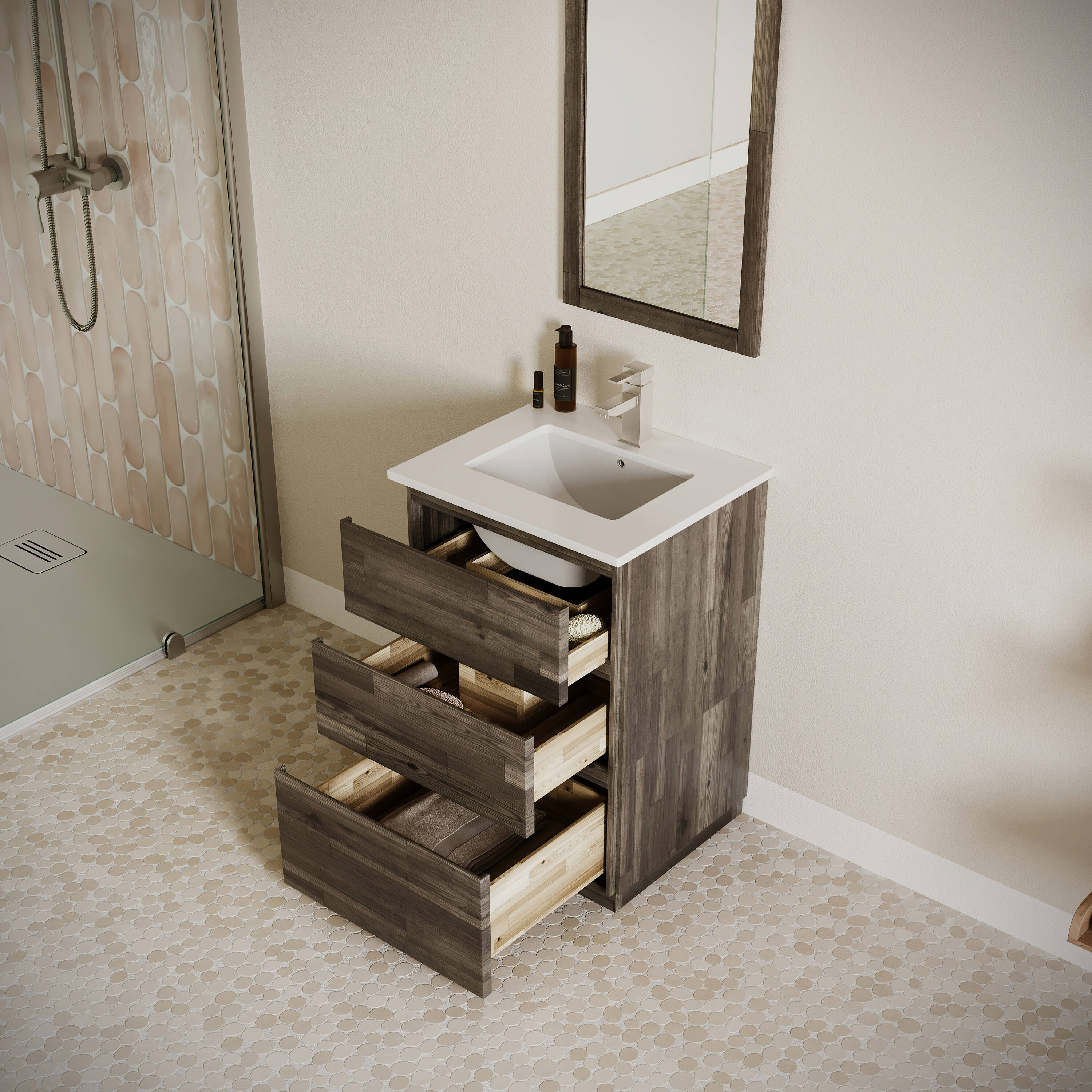 Fresca FCB3124ACA-FC-CWH-U Bath-Vanity-Combo - View #3