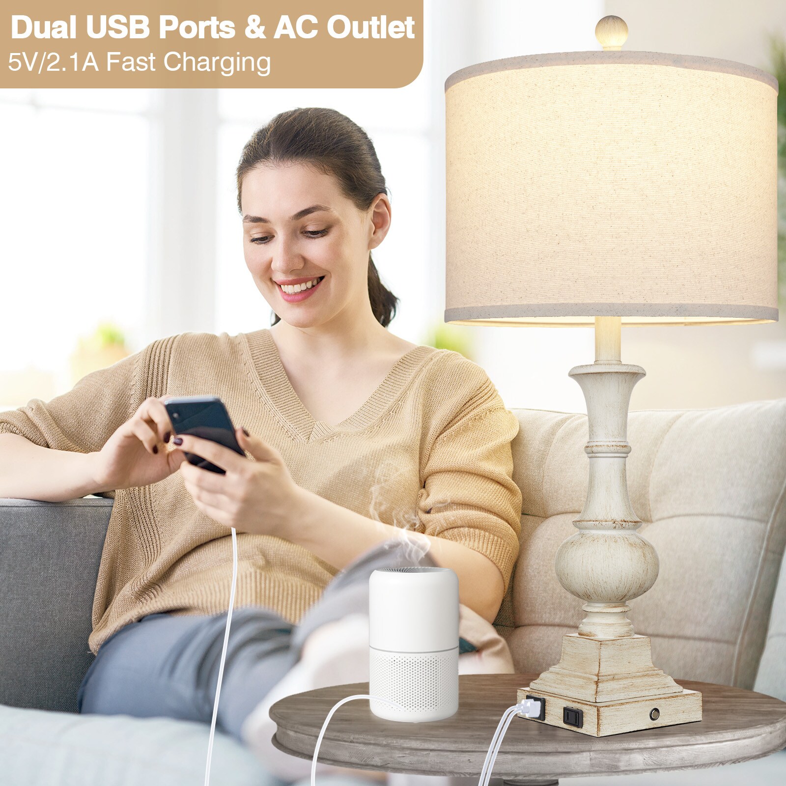 UrFurnishings TD-216 Table-Lamps - View #11