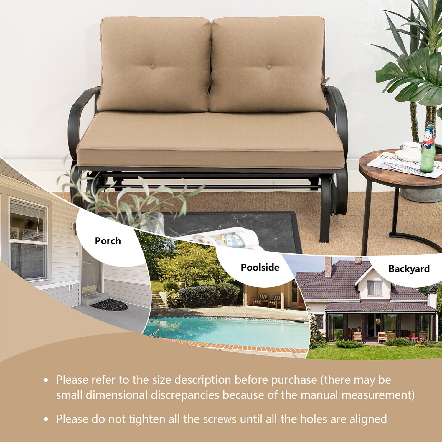 WELLFOR TDGN10186BE Patio-Chairs - View #3