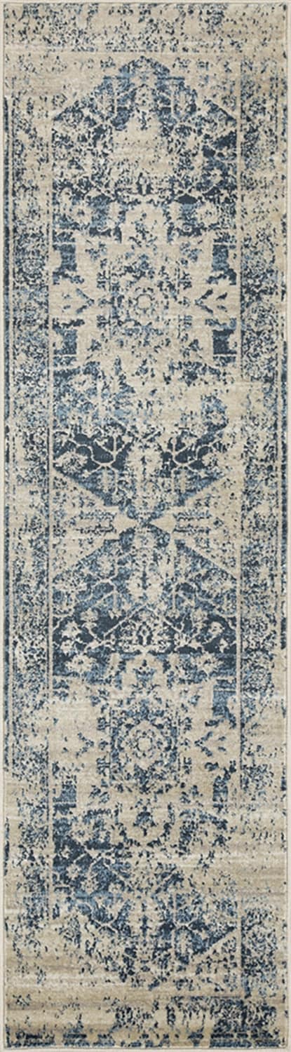 HomeRoots 3 X 5 (ft) Ivory Indoor Medallion Area Rug in the Rugs ...