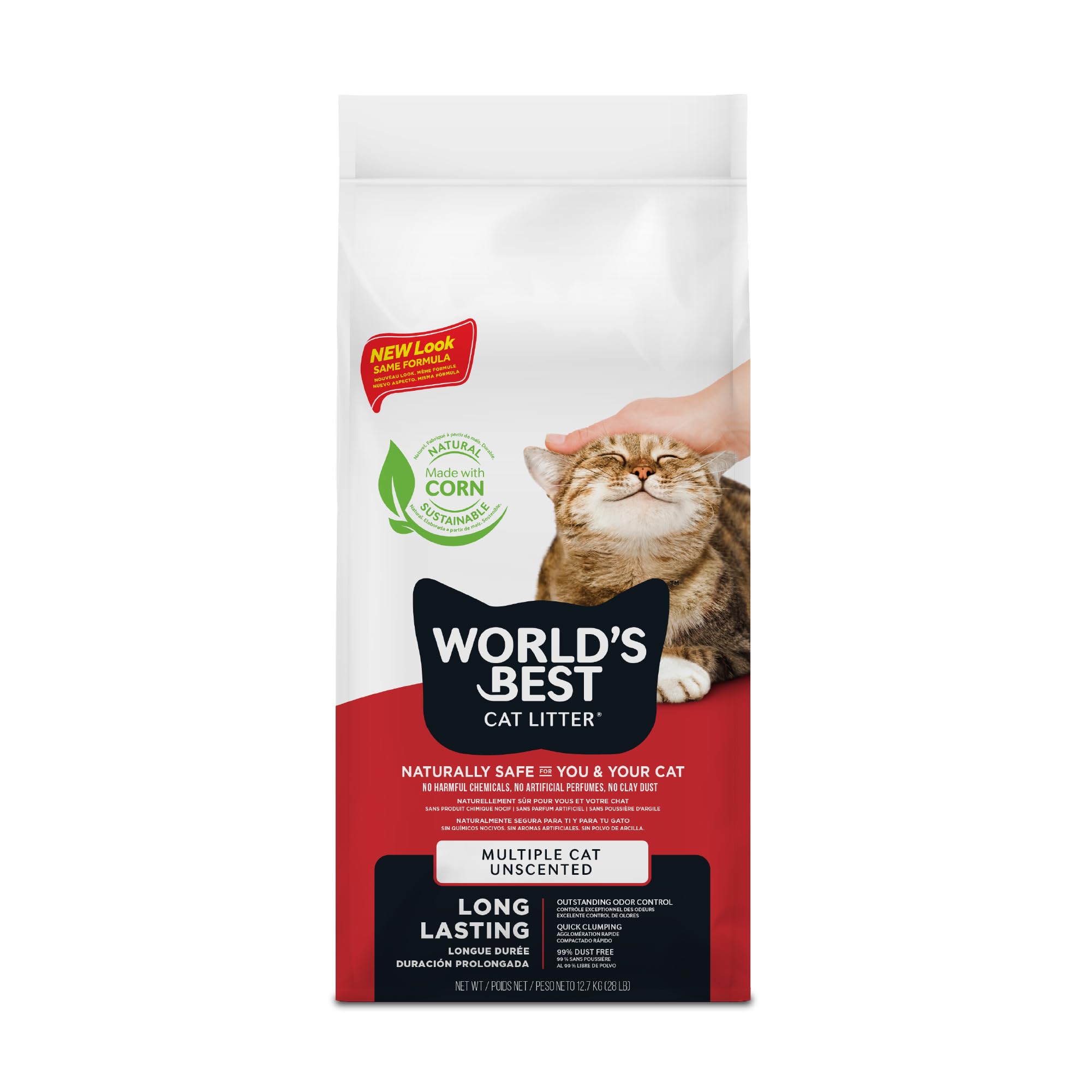 CAT World's Best Litter Scoopable Multiple Clumping Formula 14-Pound Bag #WB00611-765C