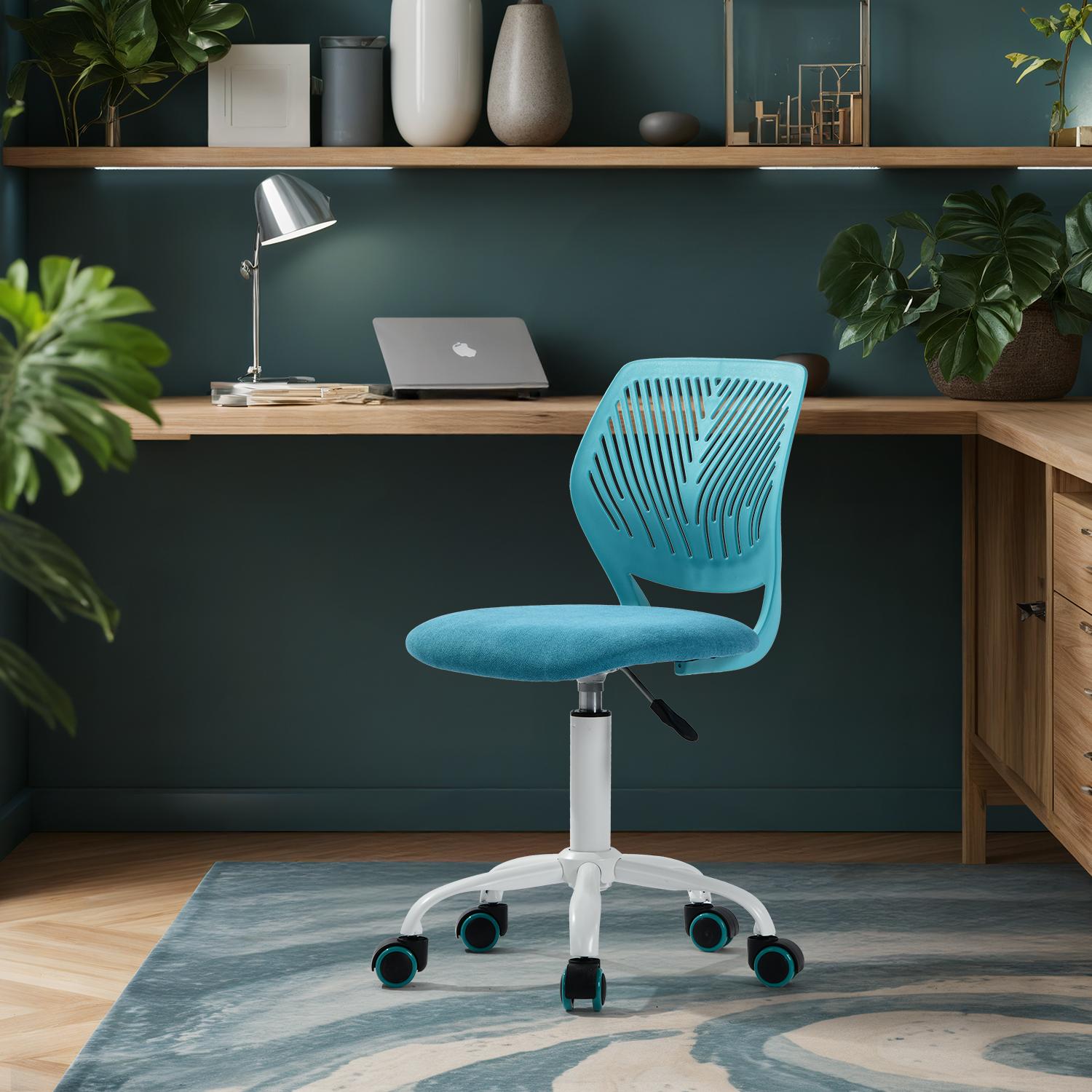 Homy Casa CARNATION FLE AQUA Office-Chairs - View #2