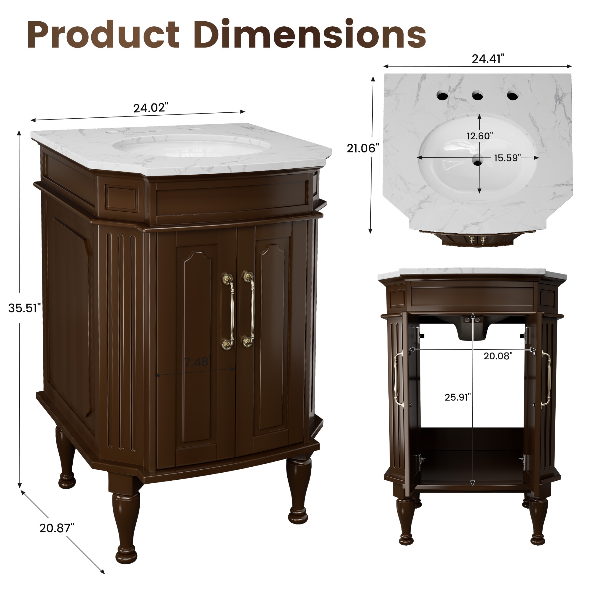 JEAREY GQSF-S-BE Bath-Vanity-Combo - View #13