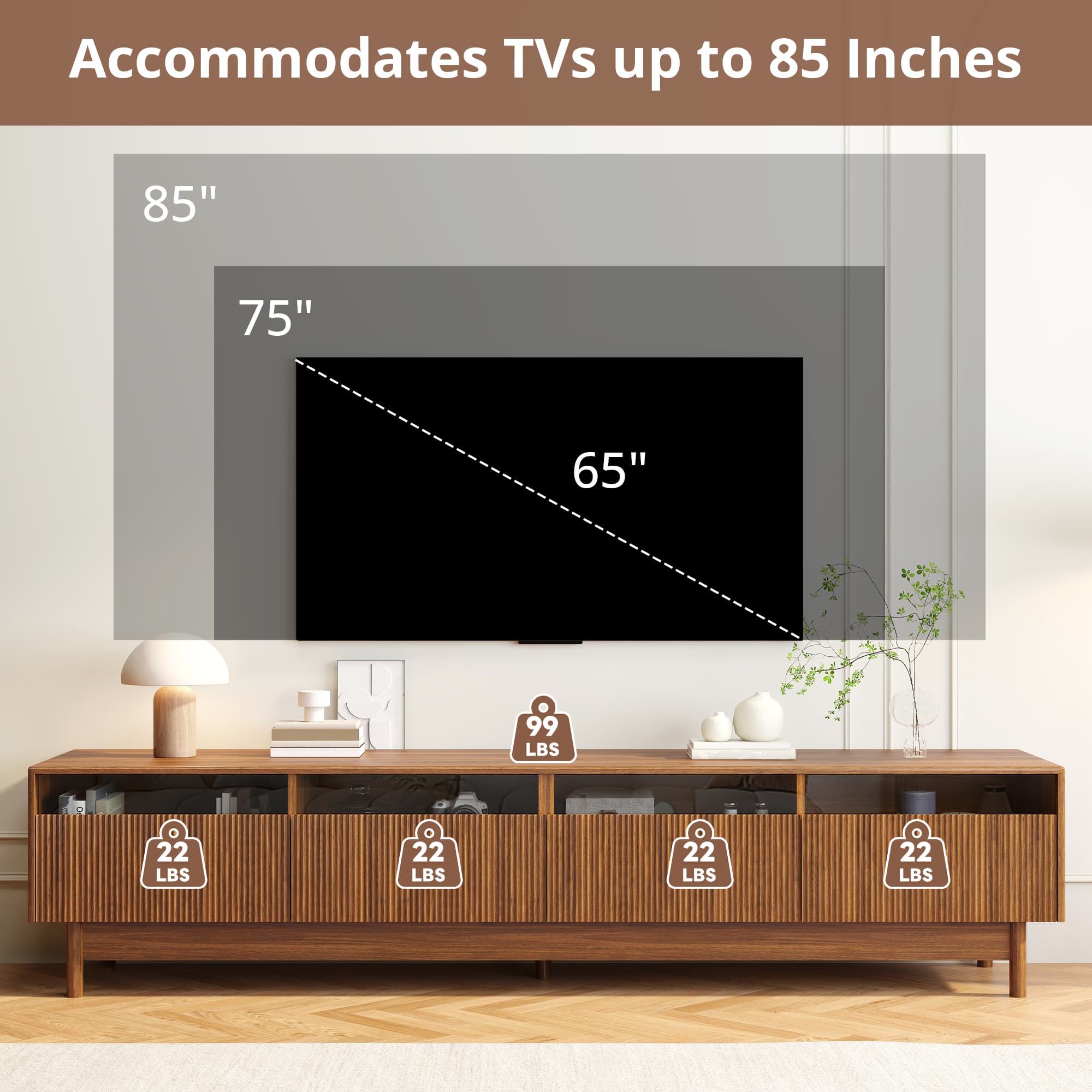 Misty Moon FXLW0403-TV71040 Tv-Stands - View #6