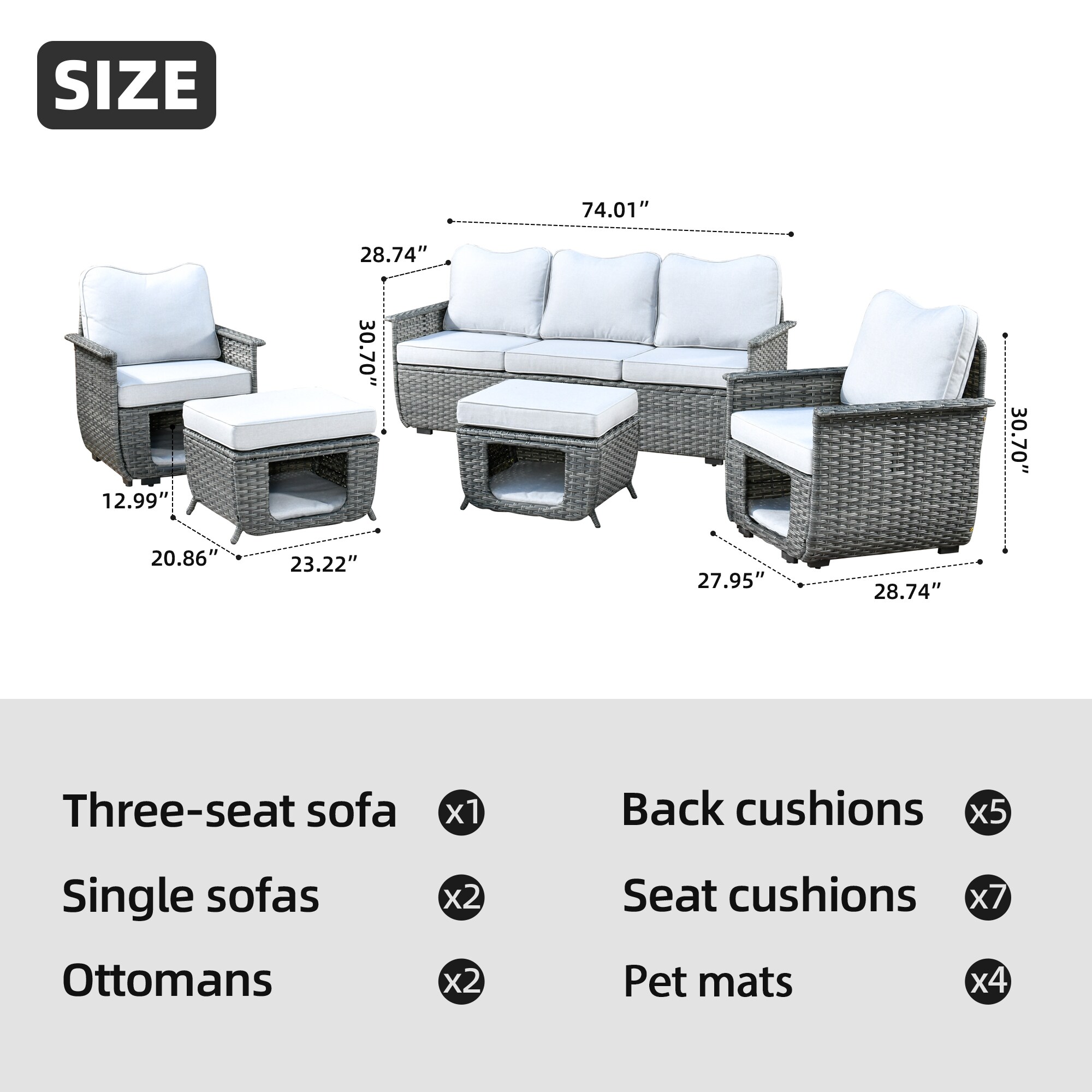 Ovios BP402 Patio-Conversation-Sets - View #7
