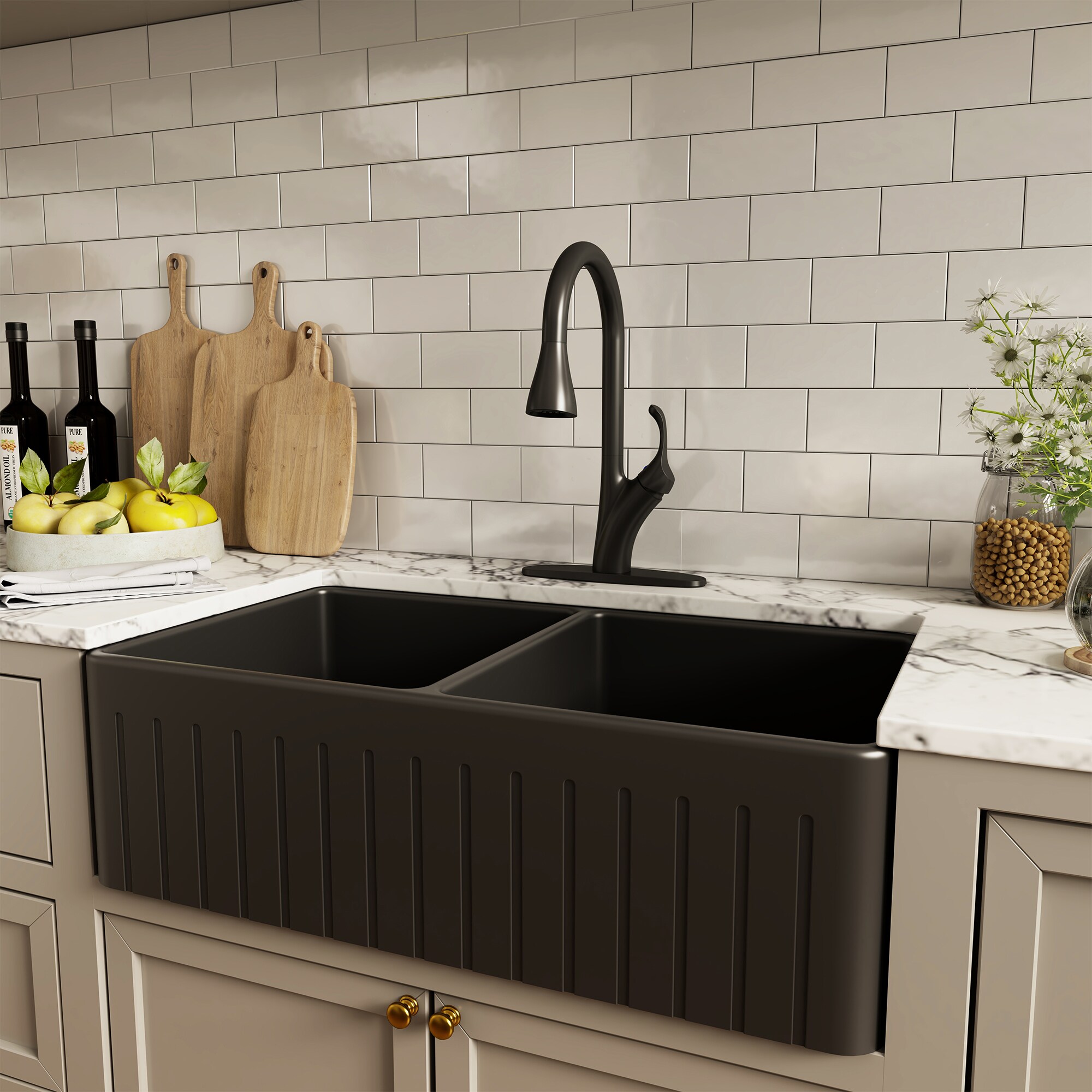 Mondawe AM-K127W-MB Kitchen-Faucets - View #6