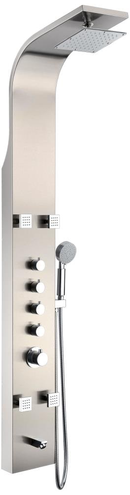 ANZZI Echo Series Brushed 4-Spray Shower Panel System (Valve Included)