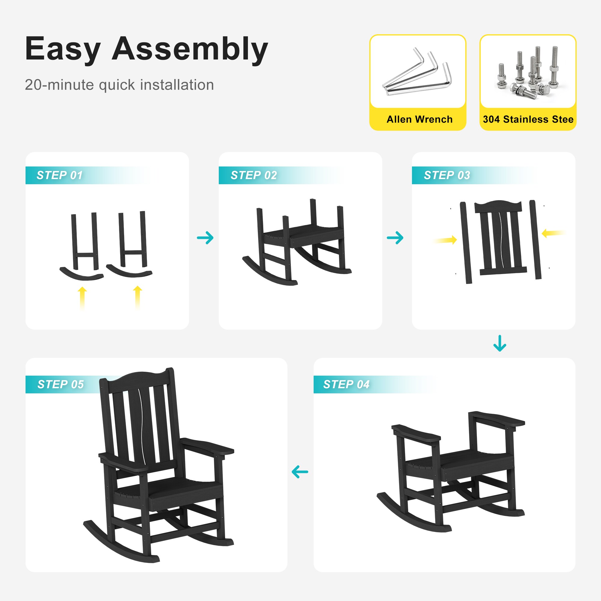 Livewood L-E-2TS-67BK Patio-Chairs - View #8