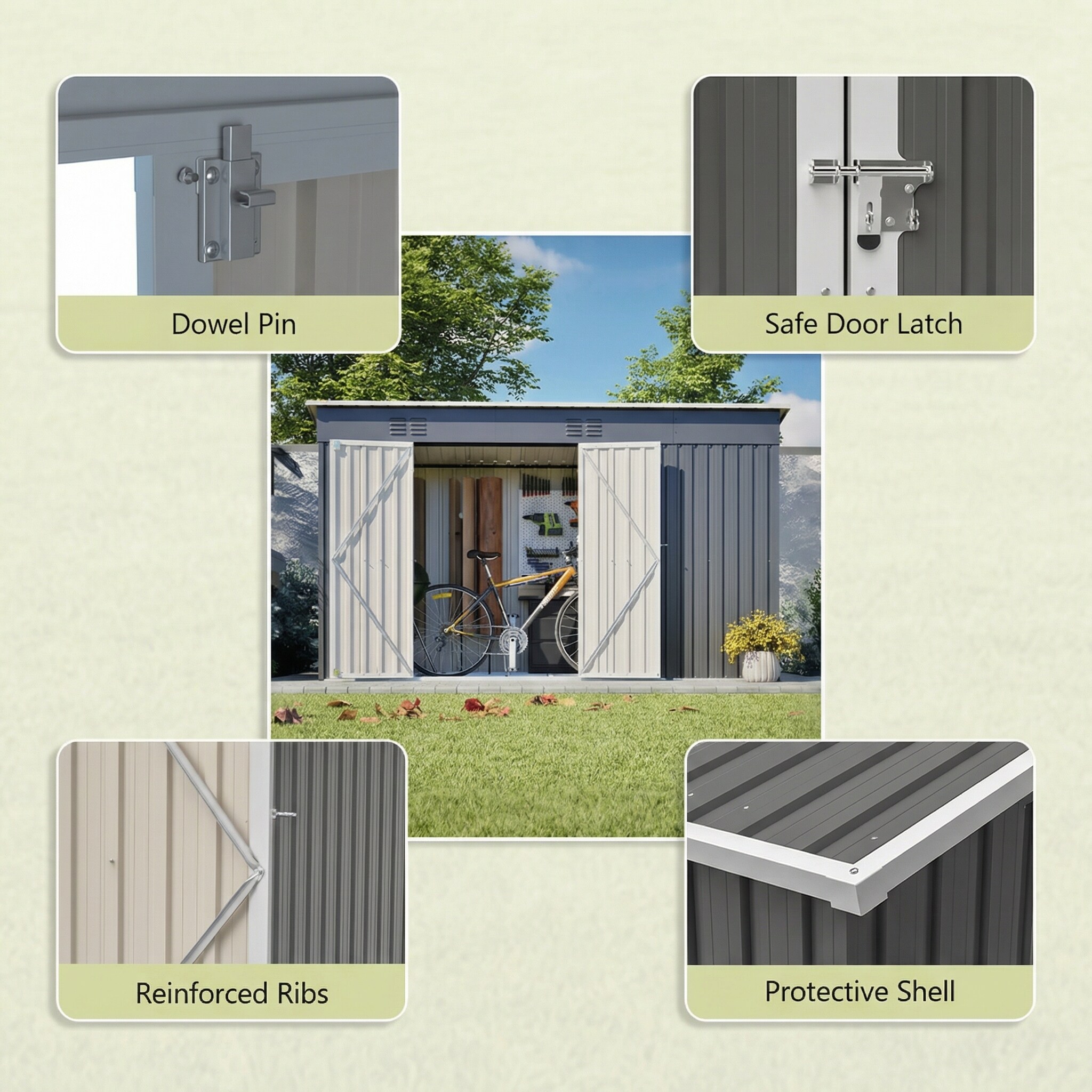 Topcraft GSH014 Metal-Storage-Buildings-Sheds - View #11