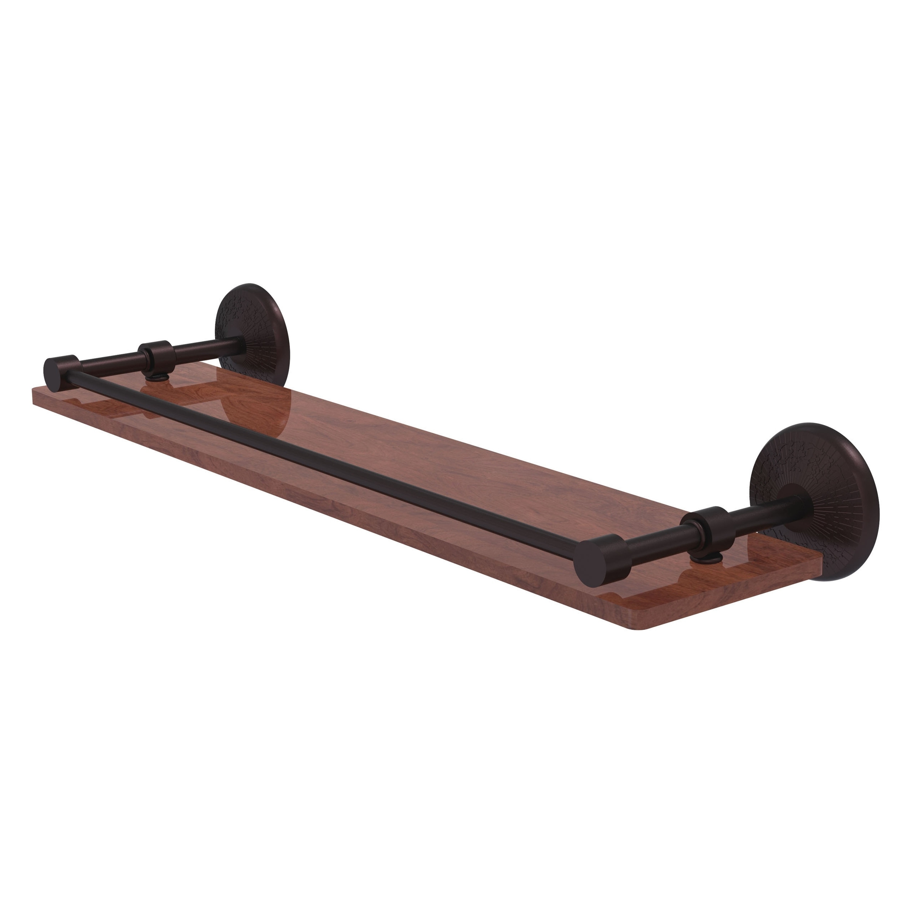 Allied Brass MC-1-22-GAL-IRW-ABZ Monte Carlo Antique Bronze Wall mount Bathroom Shelf ( 22-in x 3-in x 5-in )