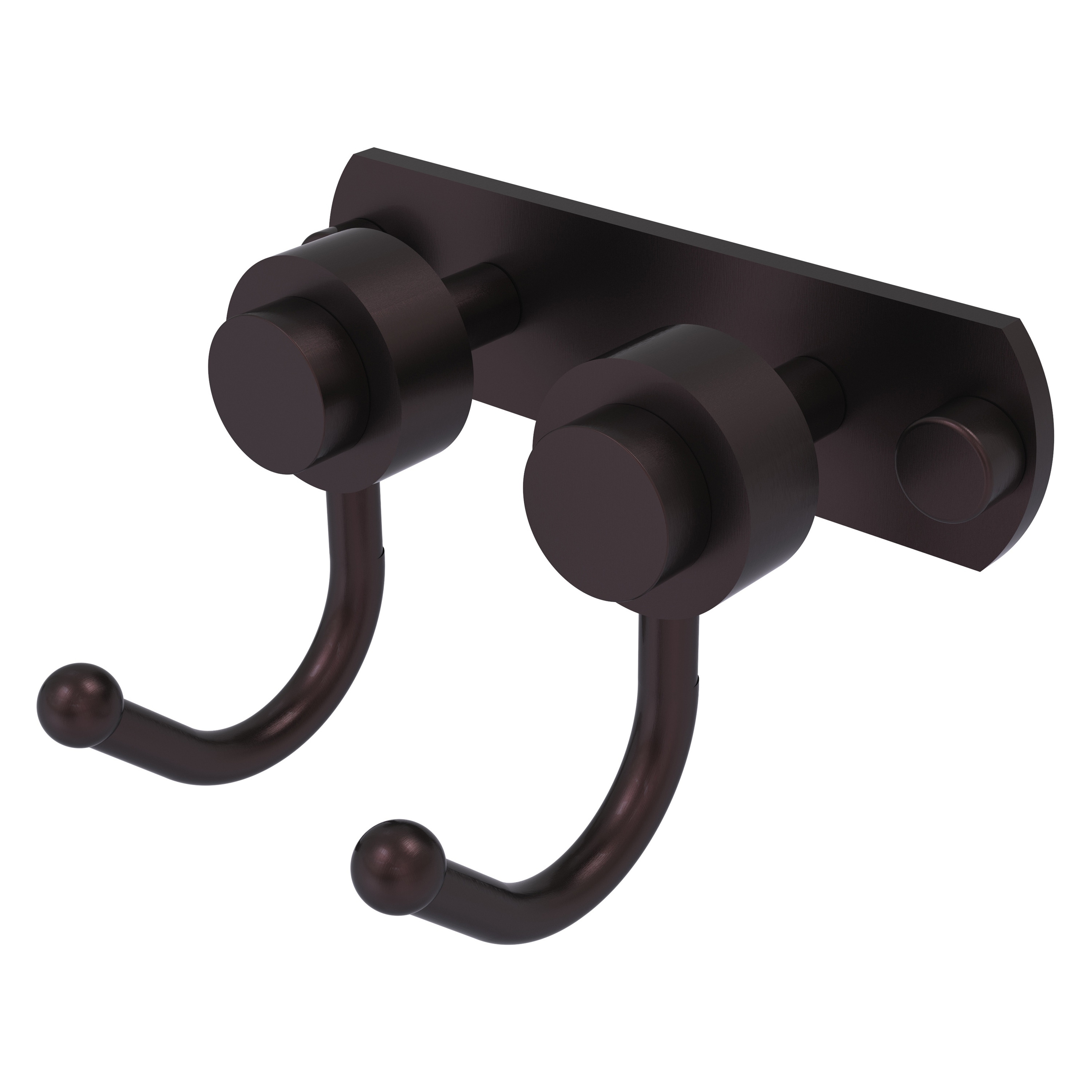 Allied Brass 920-2-ABZ Mercury Antique Bronze Double -Hook Wall mount Towel Hook