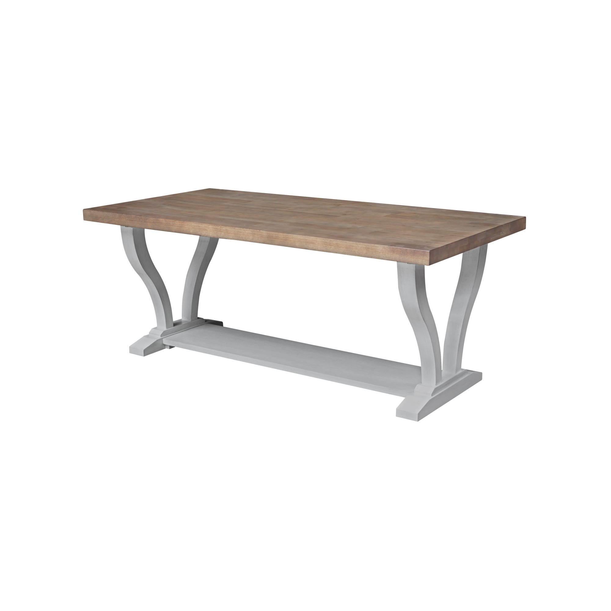 International Concepts - Farmhouse Wood Chalk Rubberwood 50-in W x 20-in H Coffee Table