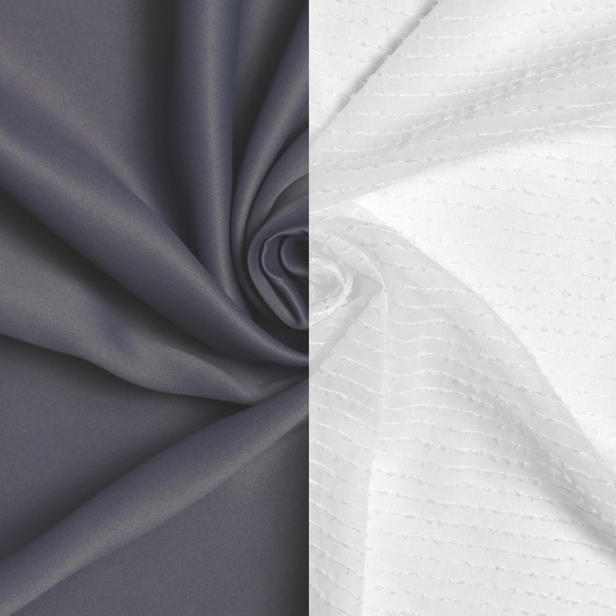Best Home Fashion MM-STRIPE-96-DKGREY curtains - View #3