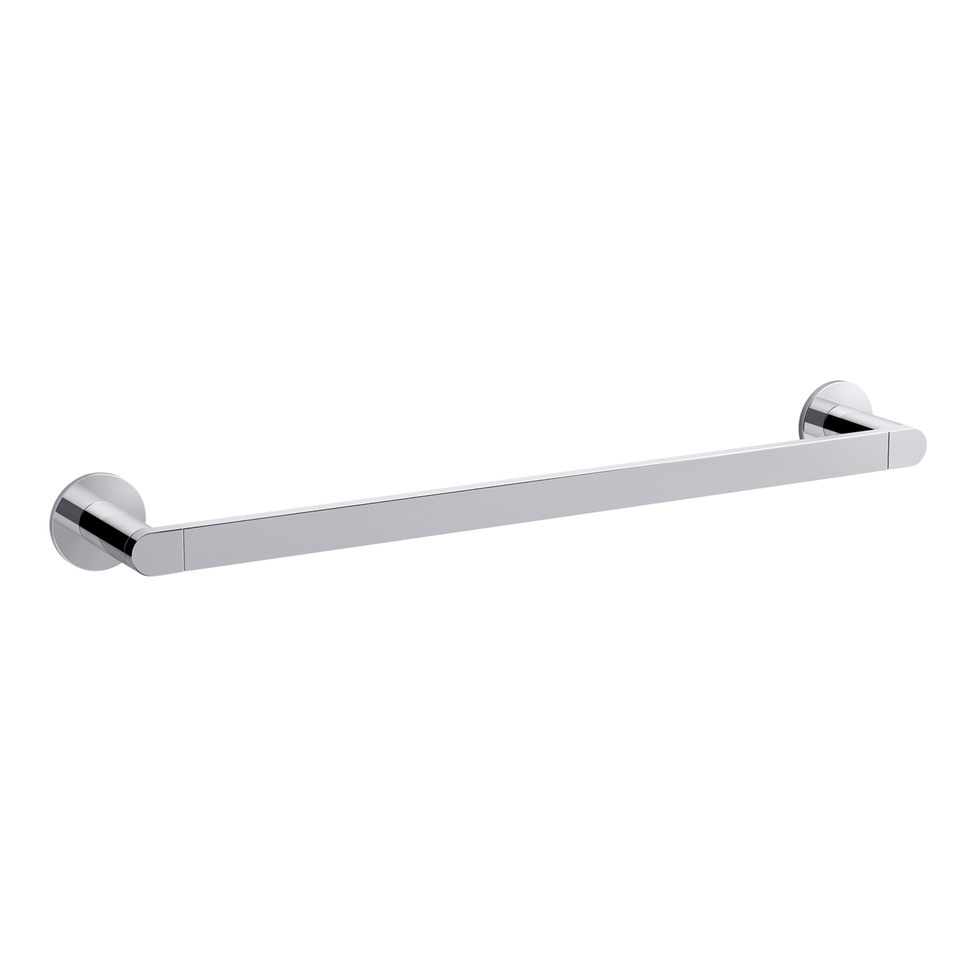 KOHLER 73141-CP Composed 18-in Polished Chrome Wall mount Single Towel Bar