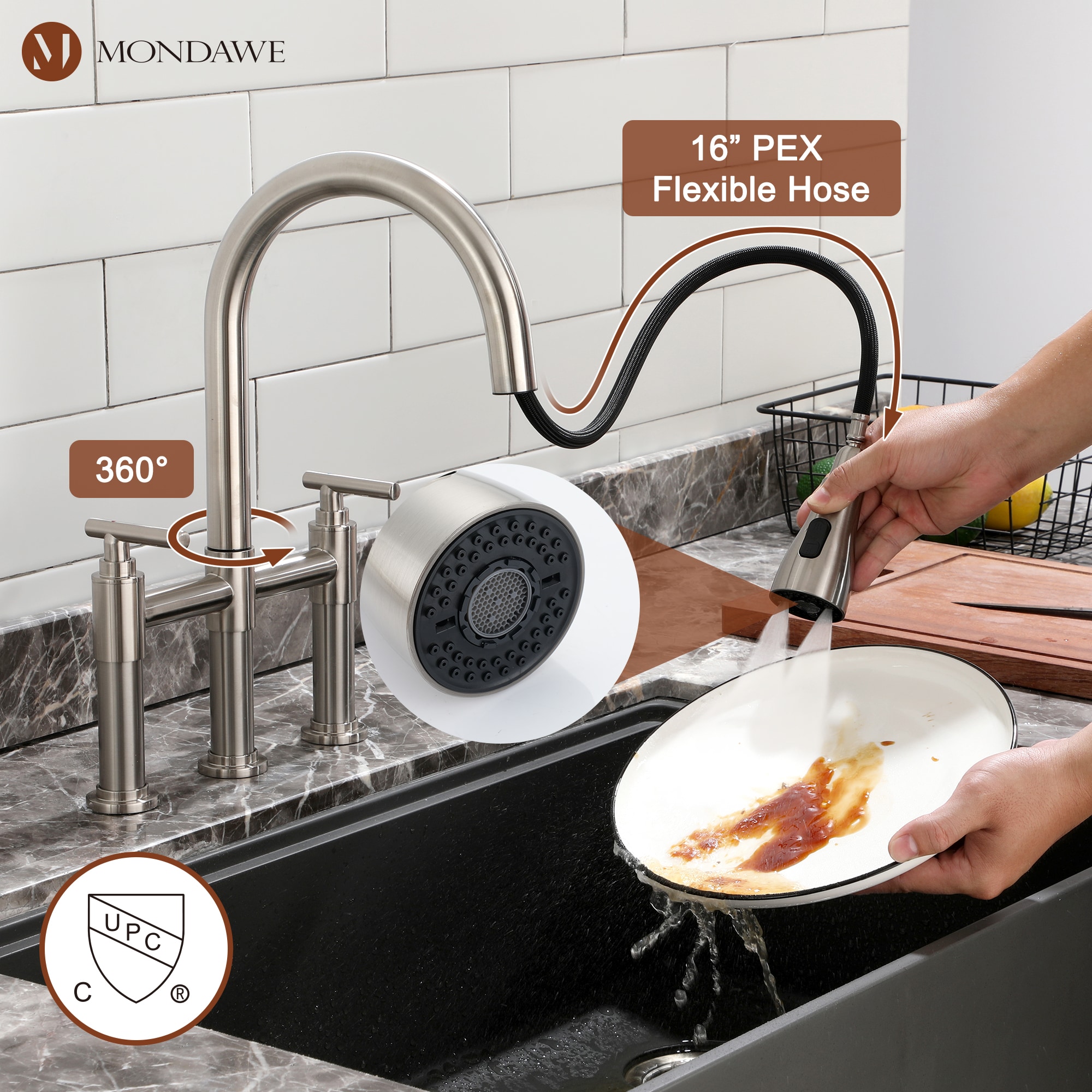 Mondawe OR-SP02BN-DG Kitchen-Faucets - View #4