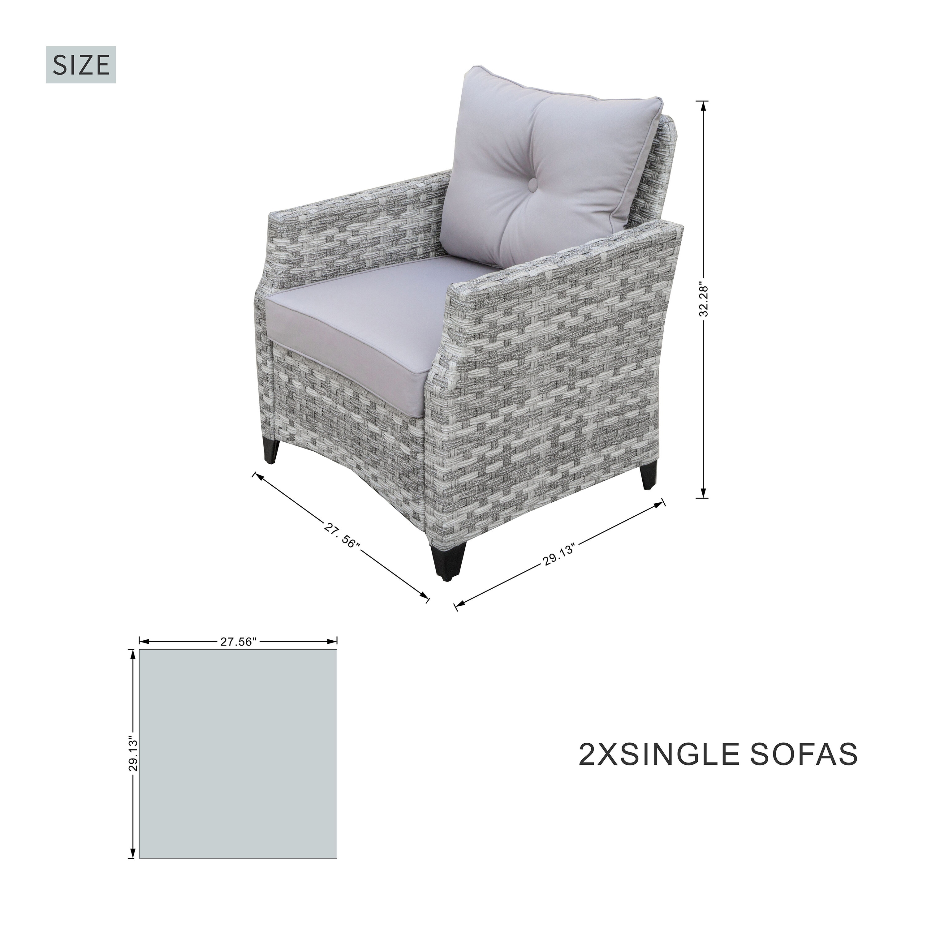 Moda Furnishings 2160-1802-3S Patio-Conversation-Sets - View #10