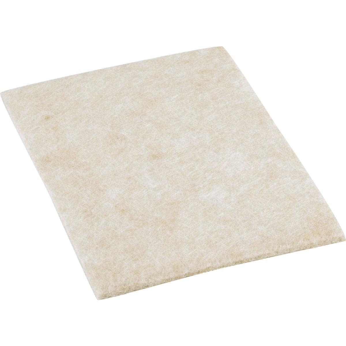 Shepherd Hardware Shepherd Felt Guard Blanket 4-1/2 x 6 in Self-Adhesive Felt Beige (2-Pack)