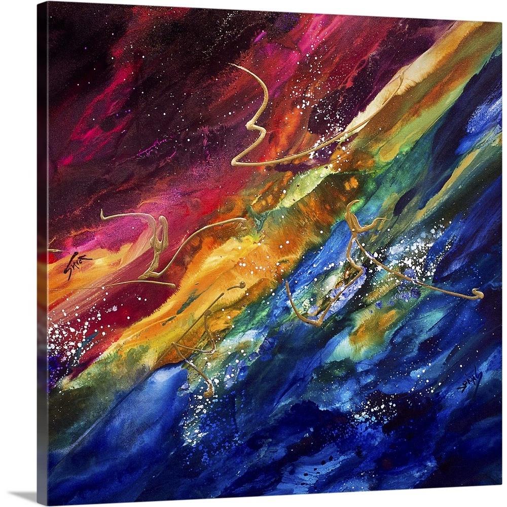 GreatBigCanvas 24-in H x 18-in W Abstract Print on Canvas | 2528729-24-18X24