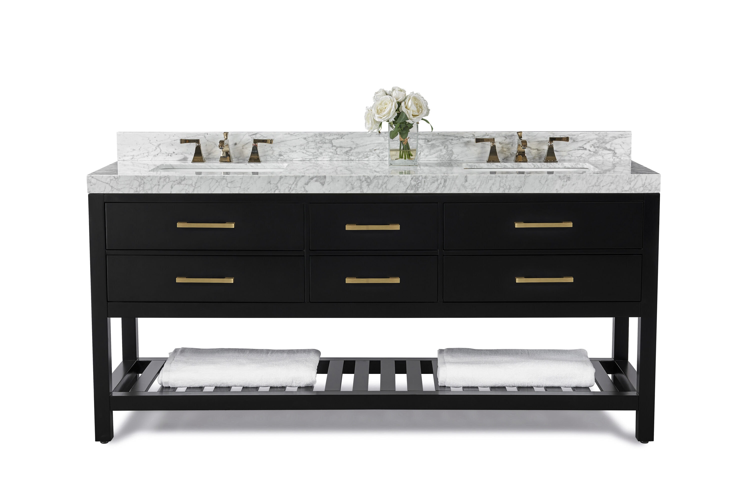 Ancerre Designs VTSELIZABETH72BOCWGD Bath-Vanity-Combo - View #12
