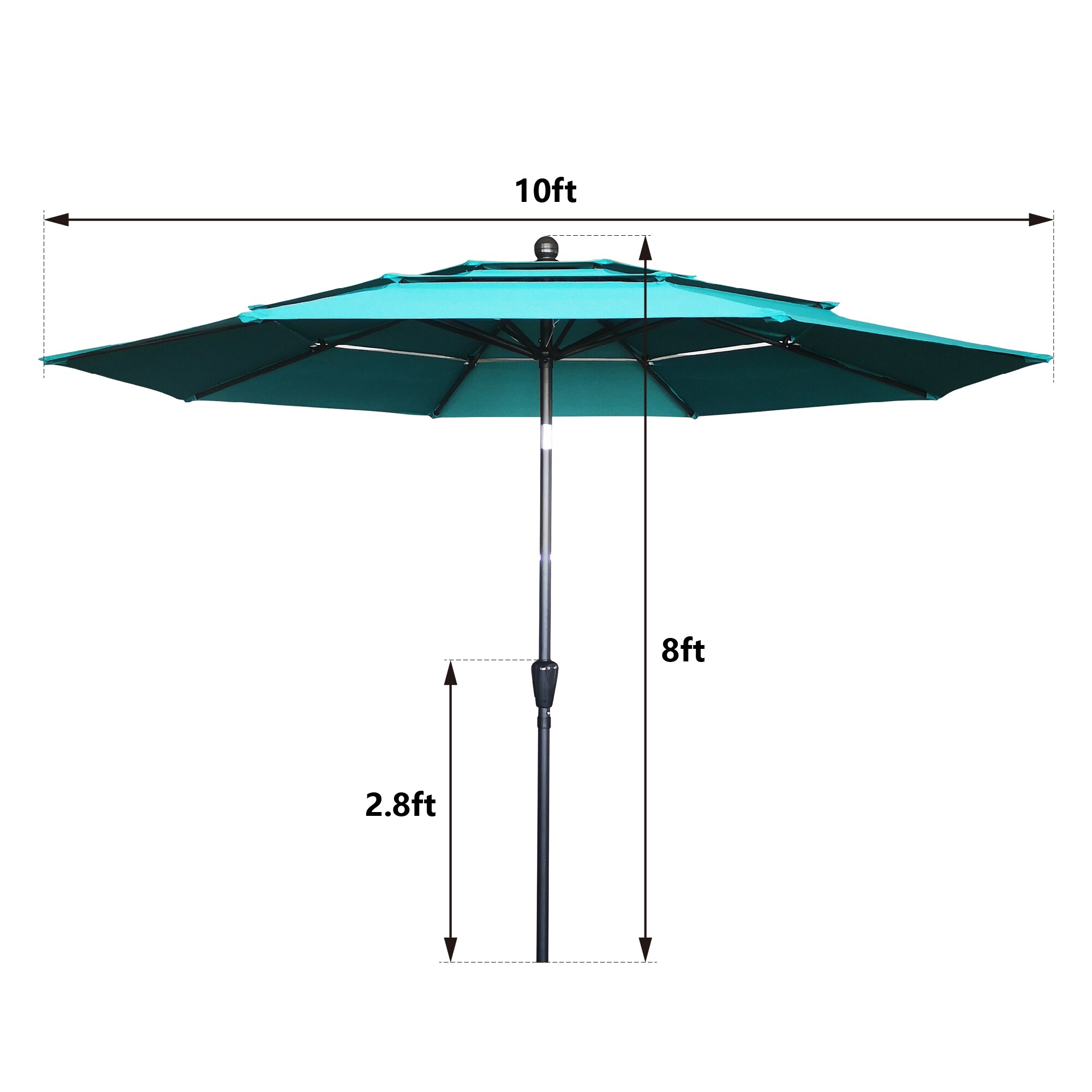 Clihome CLI-21ED37-4-TQ Umbrellas-2 - View #4