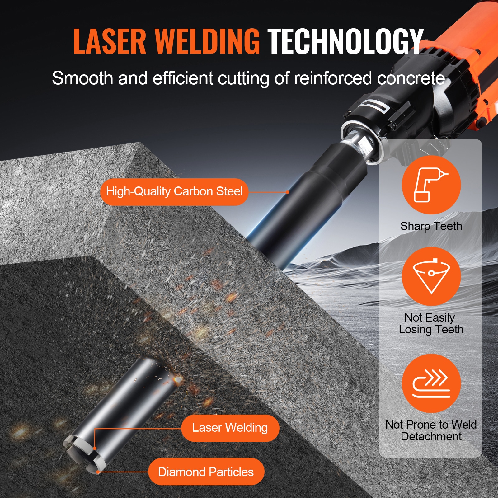 VEVOR SCJGSQXZTSS500626V0 Cement-Masonry-Drill-Bits - View #5