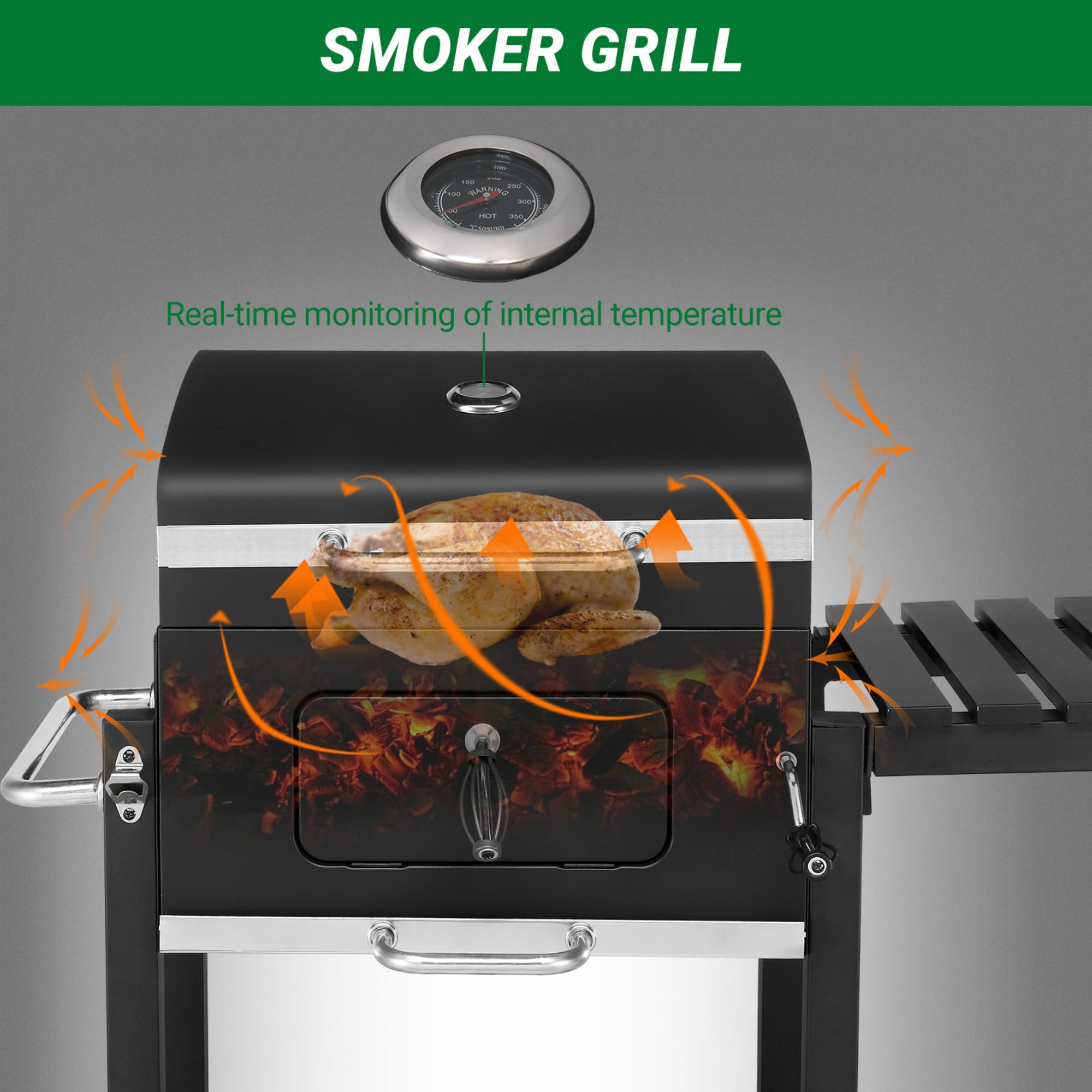 Wudkey L4-PR7O3Q Charcoal-Grills - View #7