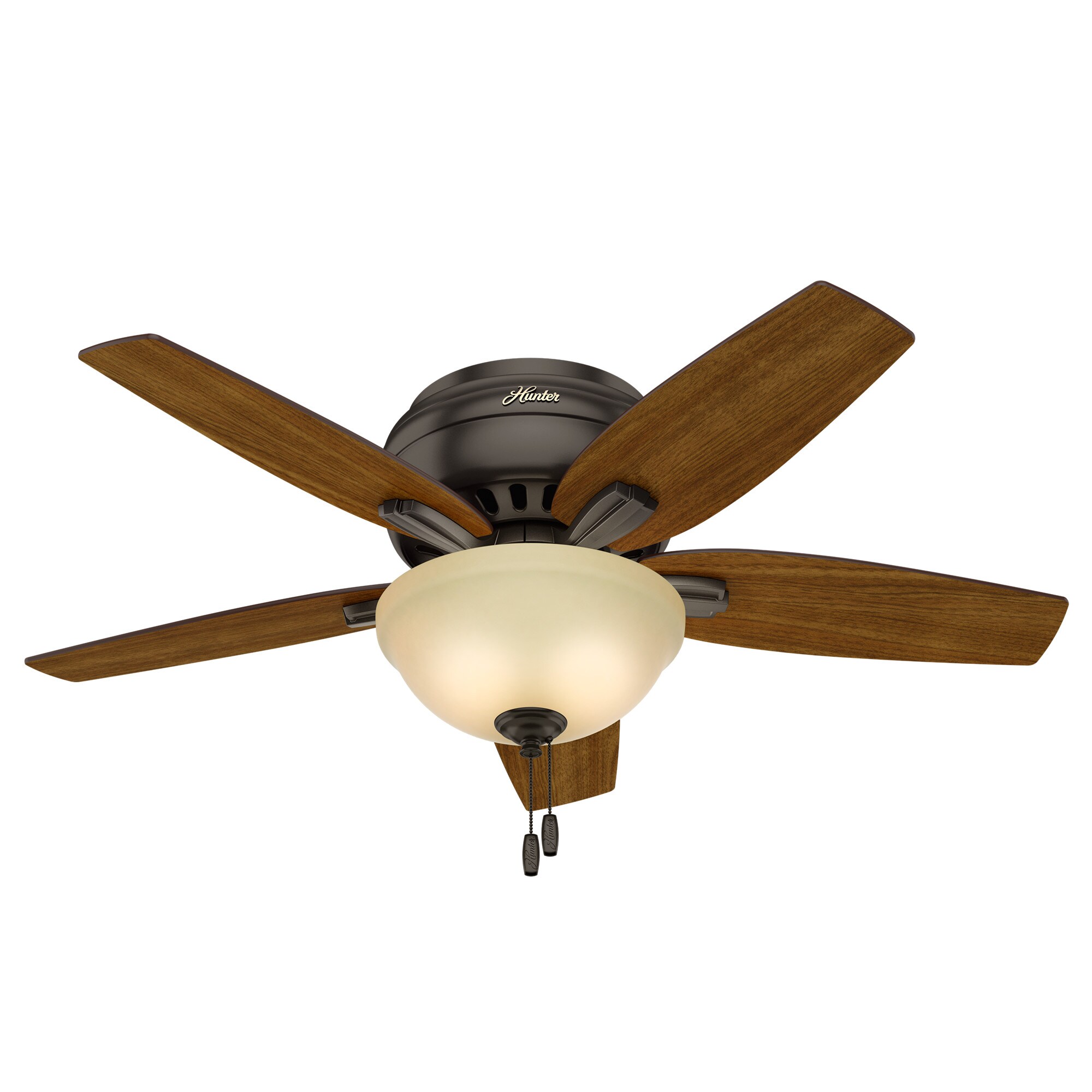 42" Bronze Low Profile Ceiling Fan with LED Light and Remote