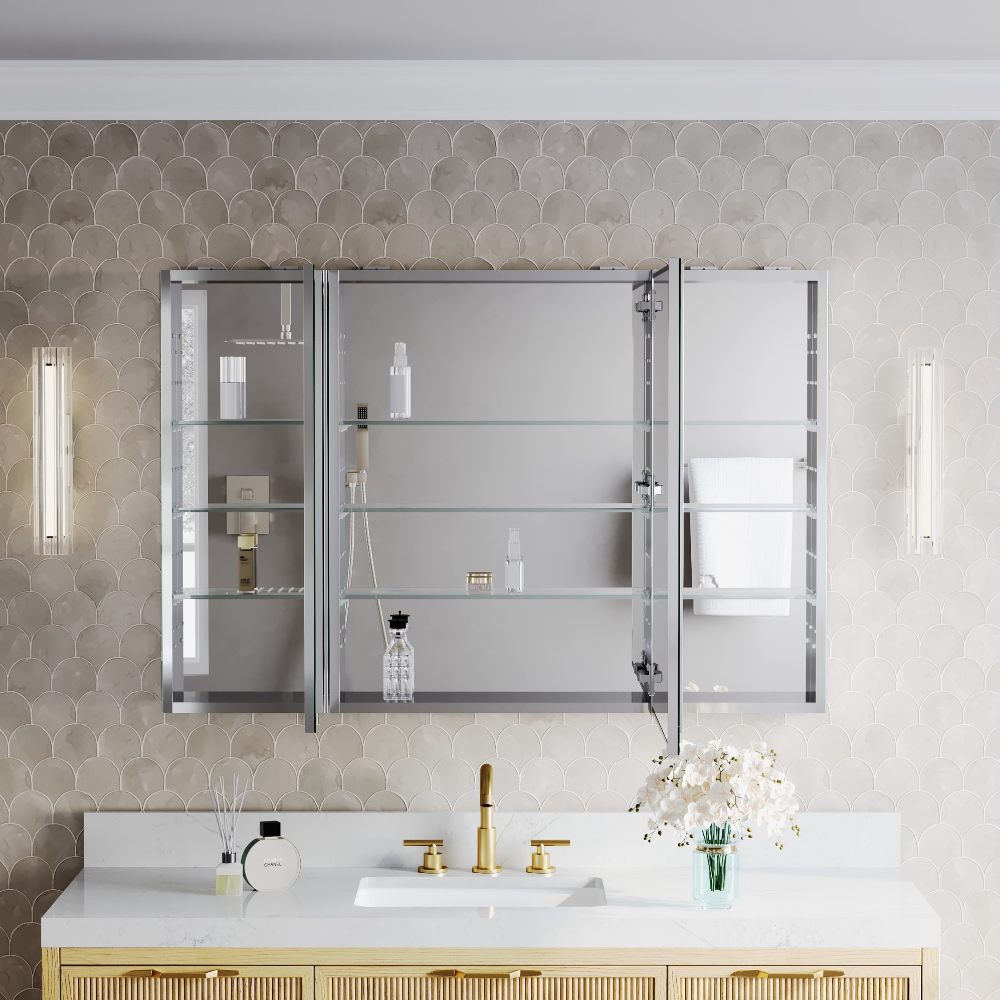 WELLFOR JRA12R24R12L32 Bathroom-Medicine-Cabinets - View #9