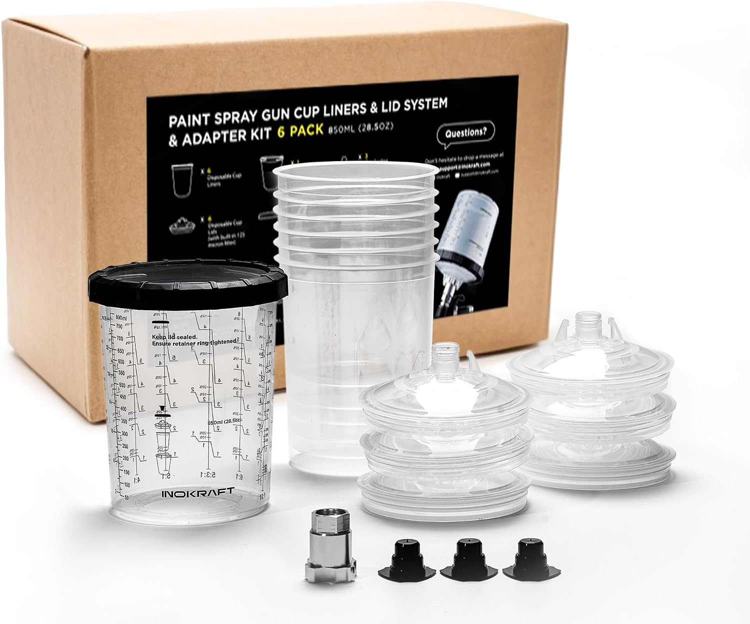 InoKraft Disposable Paint Spray Gun Cup28oz 6
