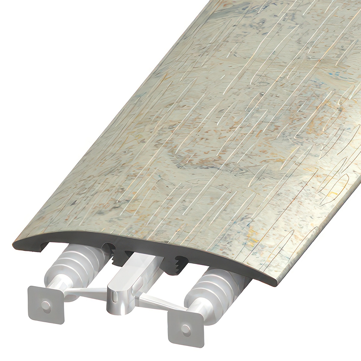 Versatrim SLT-116545 P32 Marmoleum Click Seal Marmoleum Click Seal color Seashell 0.25-in T x 2-in W x 94-in L PVC 3-in-1 T-moulding/Reducer/Endcap
