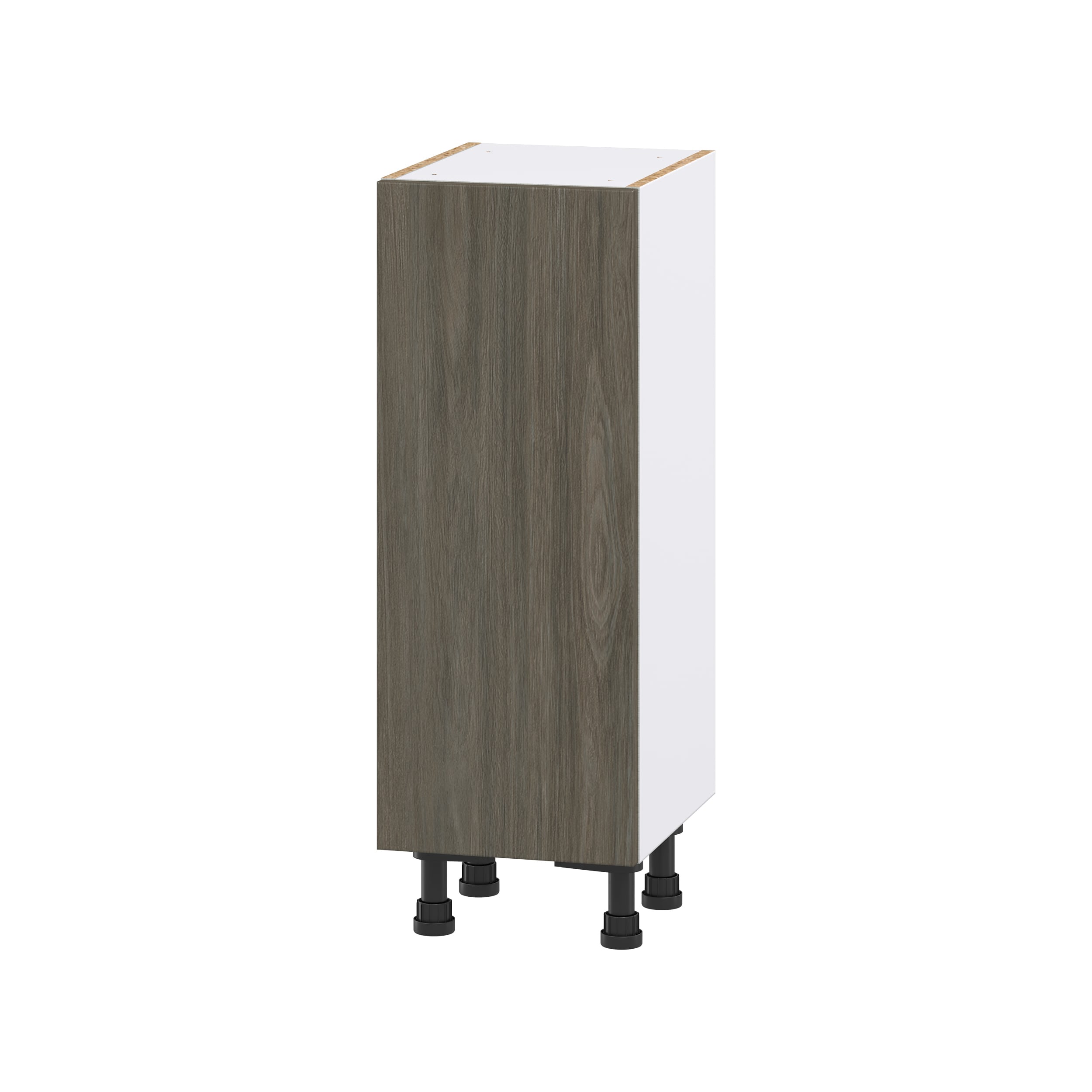 Hugo&Borg DSB1214FH(L/R)-SA Savane 12-in W x 34.5-in H x 14-in D Textmel Base Fully assembled Cabinet (Flat Panel Slab)