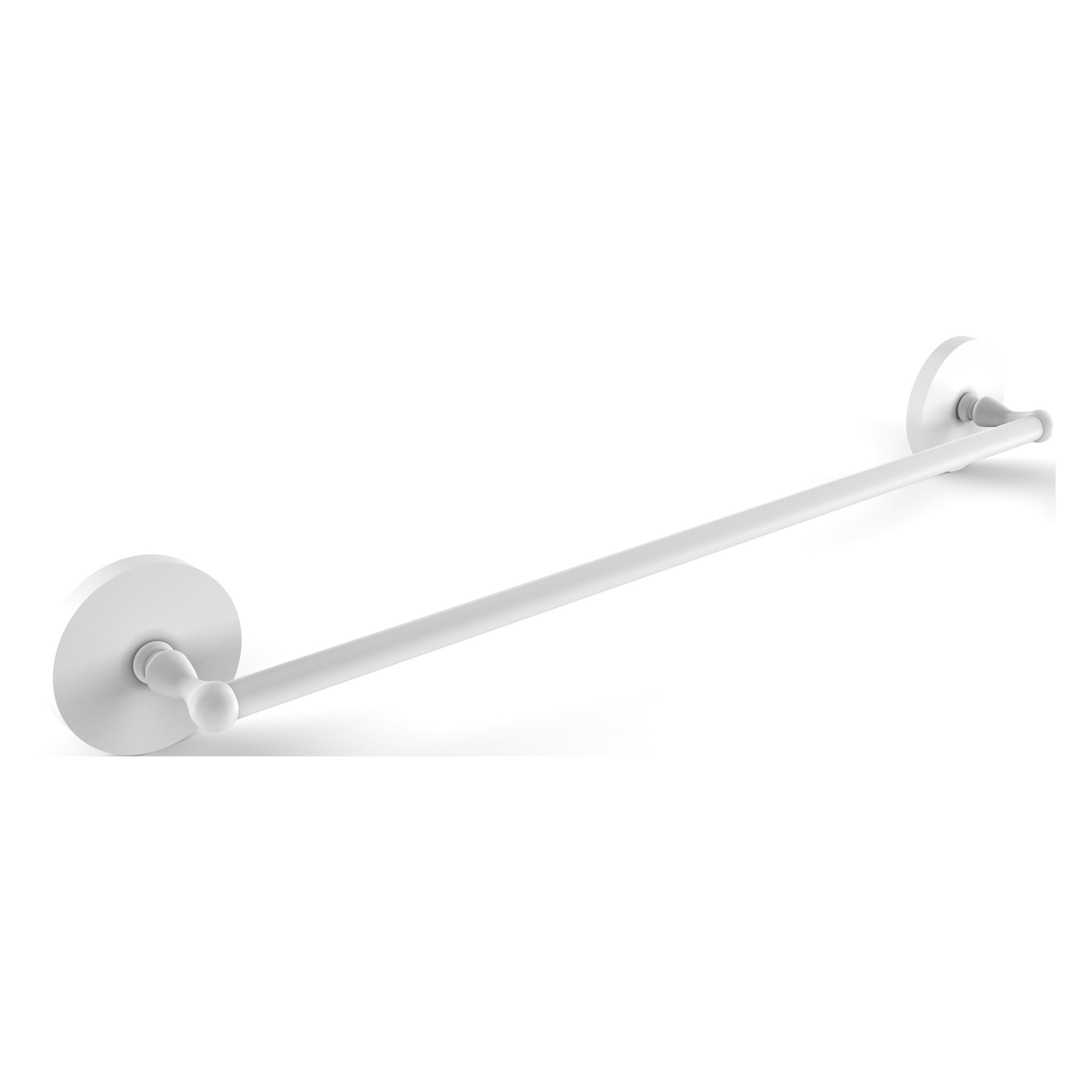 Allied Brass 1031/30-WHM Skyline 30-in Matte White Wall mount Single Towel Bar