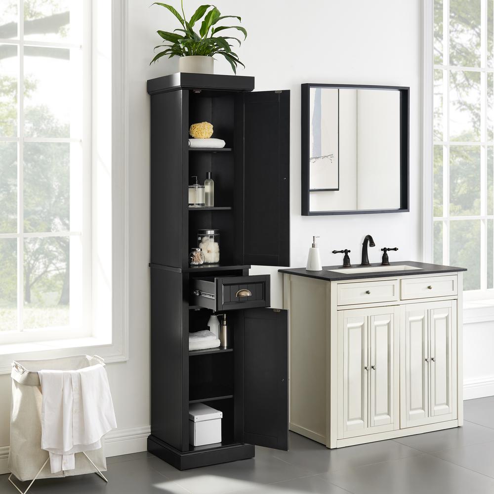 Crosley Furniture CF7019-BK Linen-Cabinets - View #7