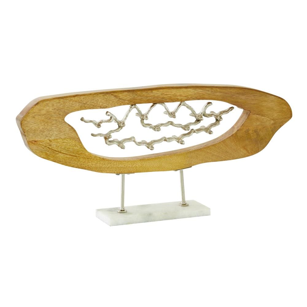 Grayson Lane 22406 Brown Wood Modern Sculpture