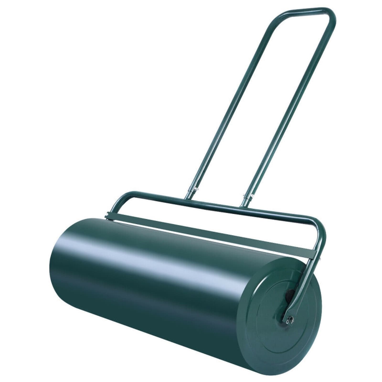 SUGIFT 24-in x 13-in Tow Lawn Roller Water Filled Metal Push Roller-Green