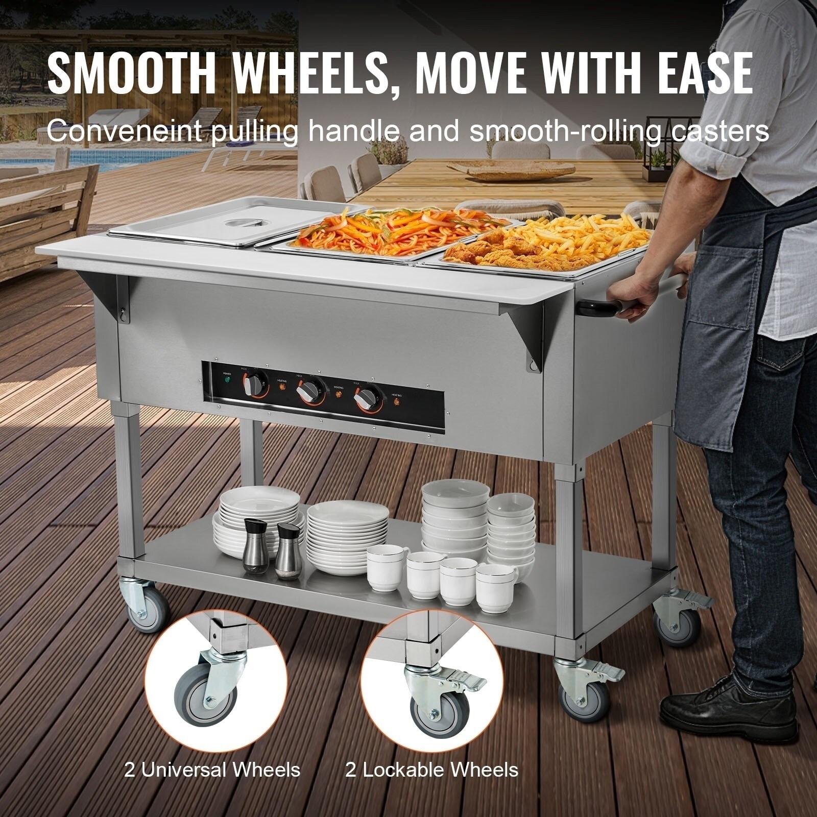 VEVOR SCSPZQZWGSS303082V1 Buffet-Servers - View #5