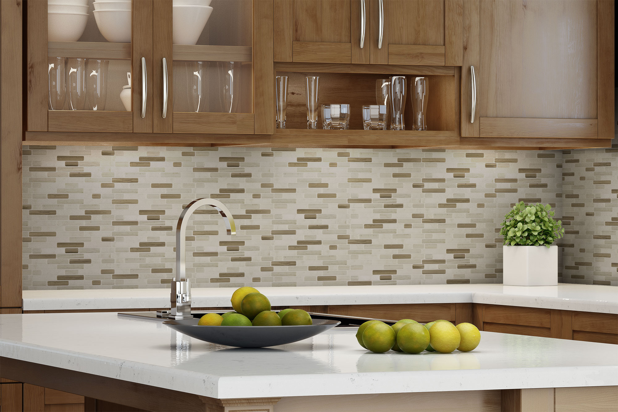 Peel&Stick Mosaics PS410PEEL1010 Ceramic-Tile - View #9