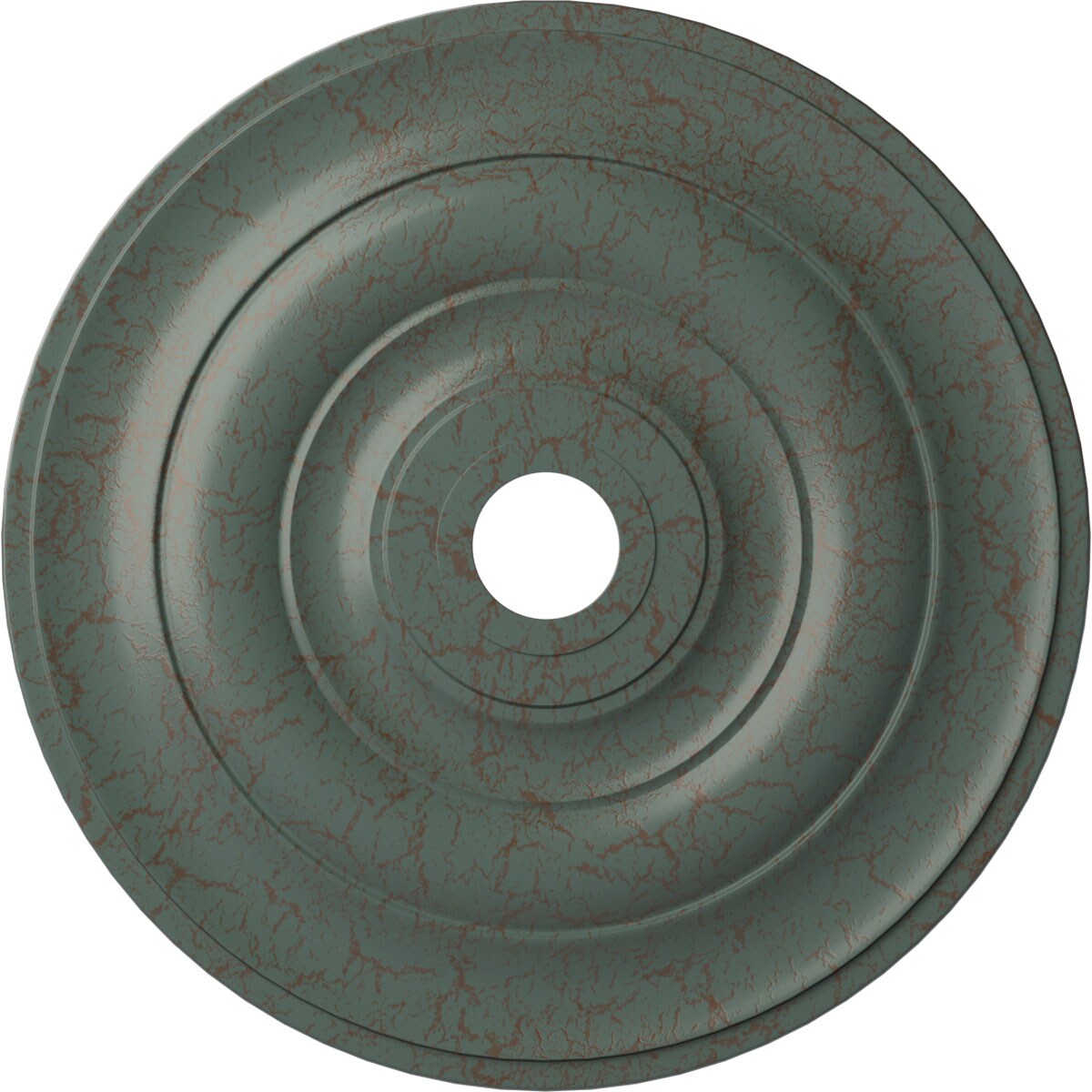 Ekena Millwork CM26JECBC Jefferson 26.5-in W x 26.5-in L Painted Cloud Burst Crackle Polyurethane Whole Ceiling Medallion