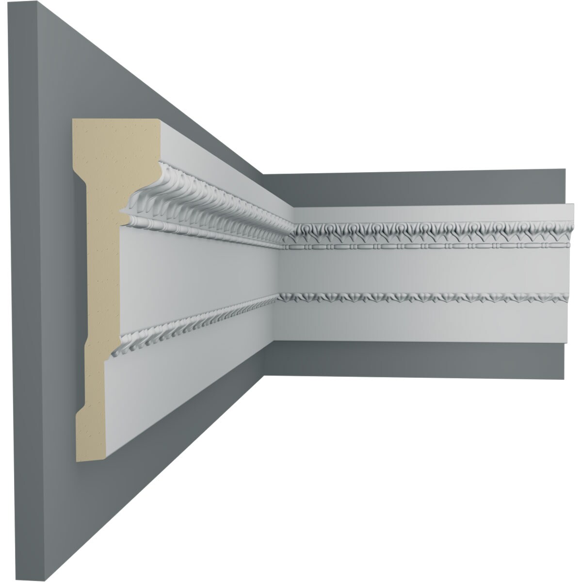 Ekena Millwork CHA06X02AC-CASE-2 Chair-Rail-Moulding - View #5