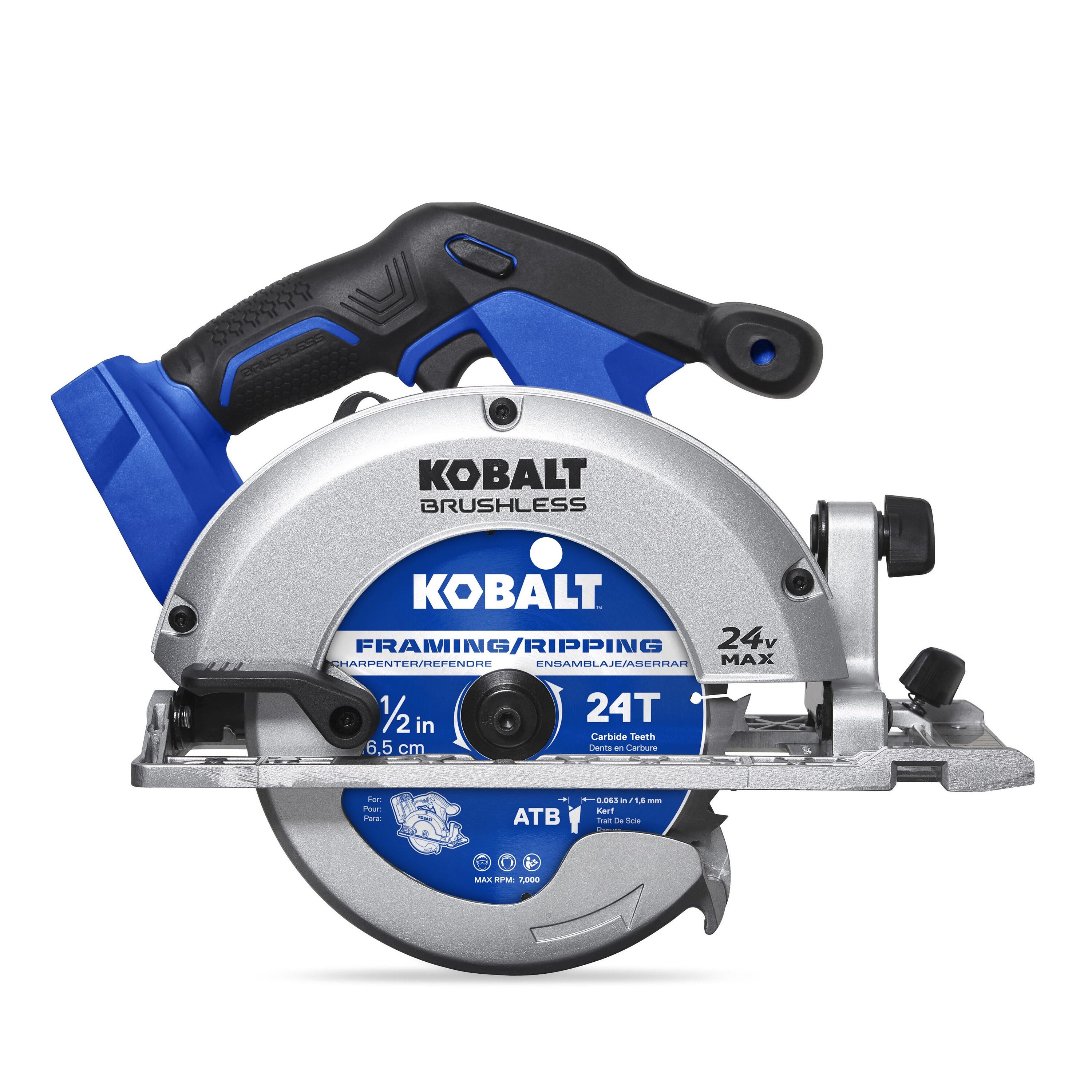 Kobalt KCS 6524B-03 24-volt 6-1/2-in Brushless Cordless Circular saw