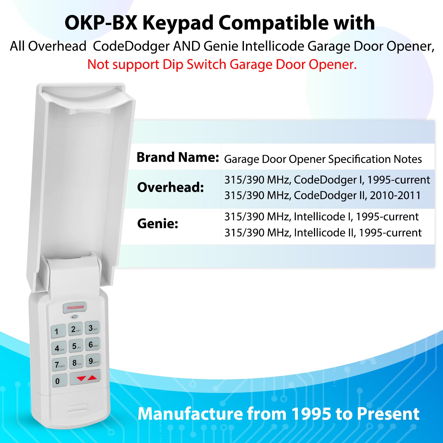 Phyfalip LPF0810P744 Garage-Door-Opener-Keypads - View #3