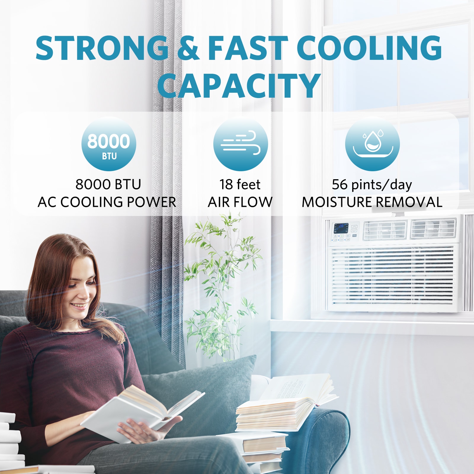 COWSAR LSA8502WAC8K Window-Air-Conditioners - View #3