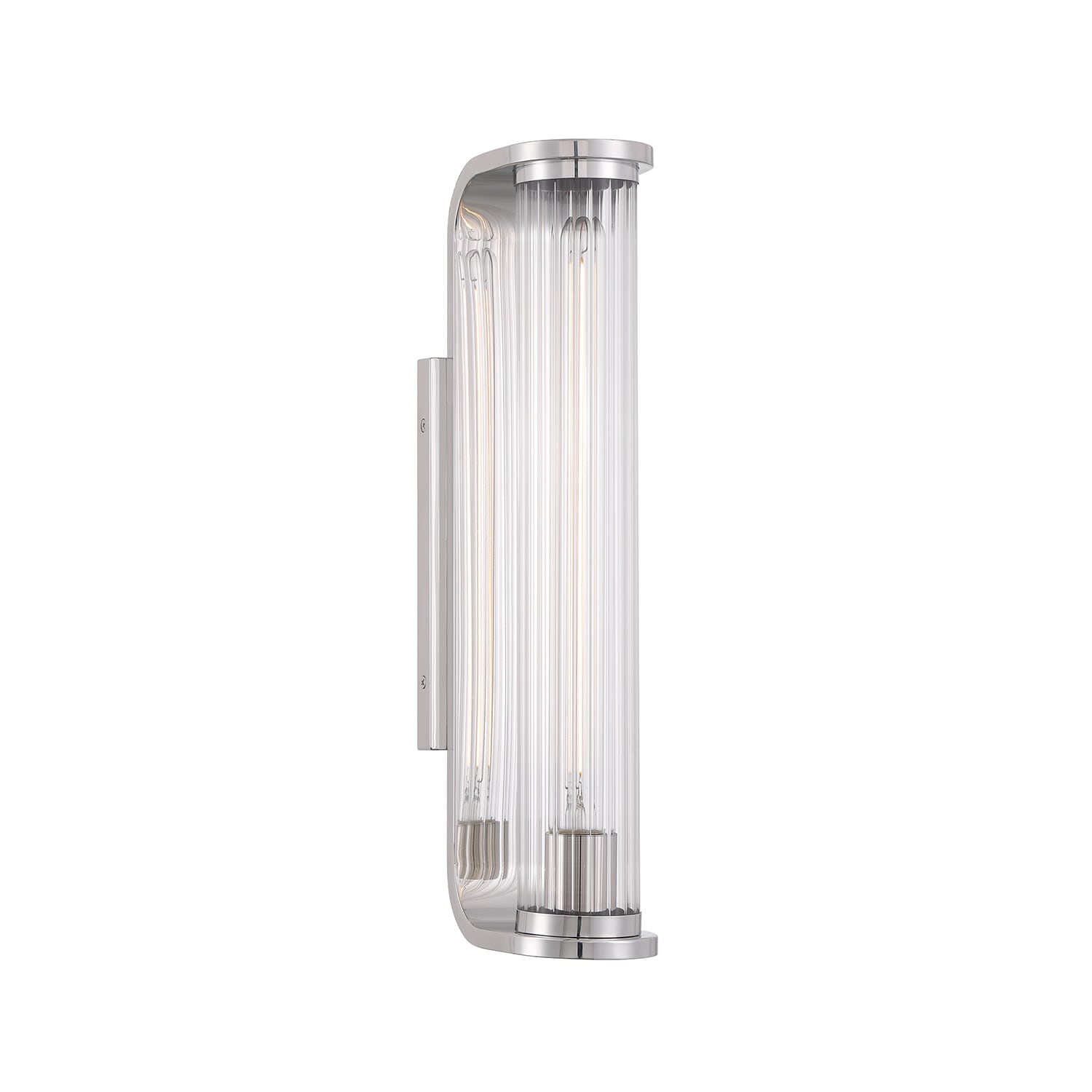 Crystorama JAR-2301-PN Jarvis 4.25-in W 1 -Light Polished Nickel Transitional Integrated LED Wall Sconce