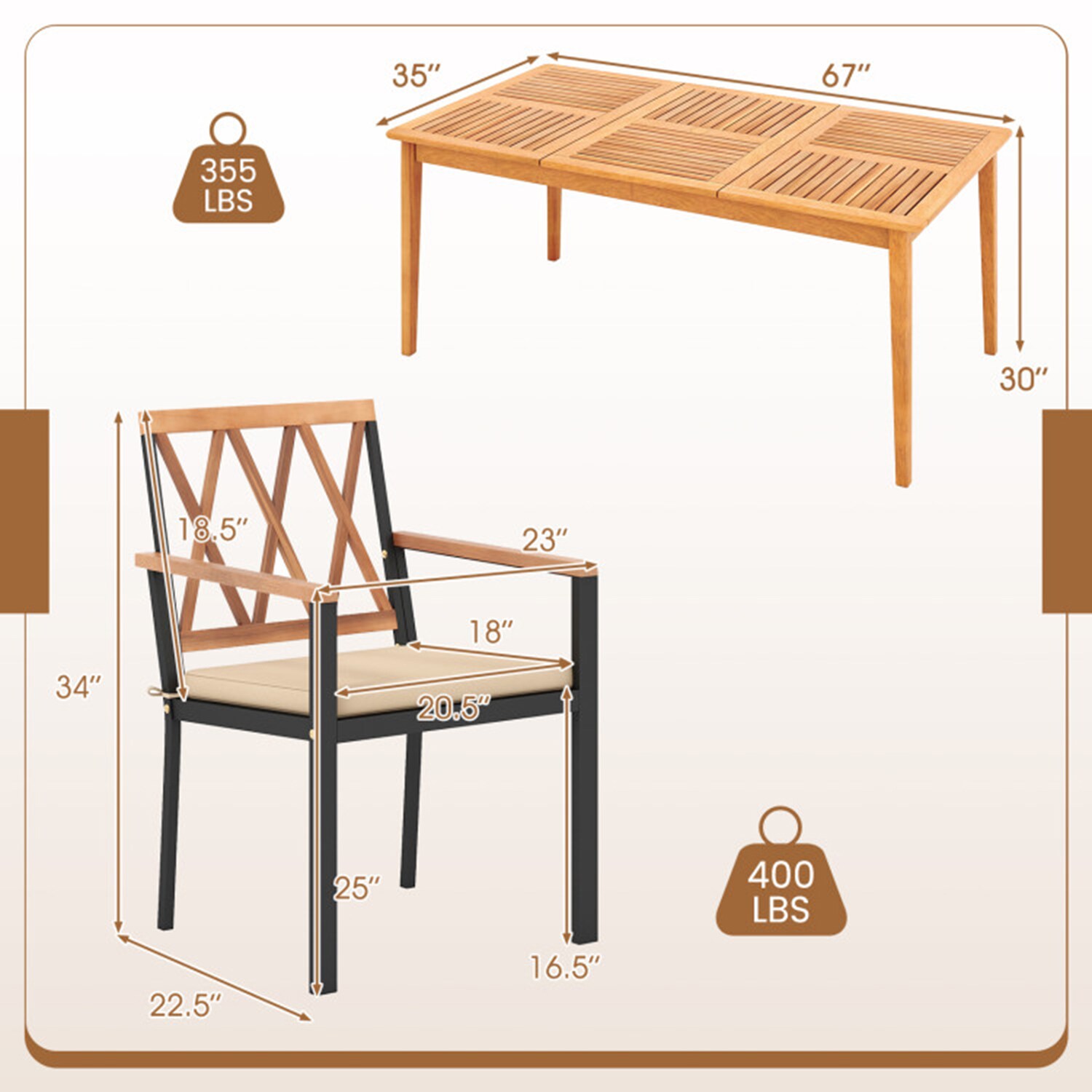 Dimakai DK-07SL4ZY1S0 Patio-Dining-Sets - View #9
