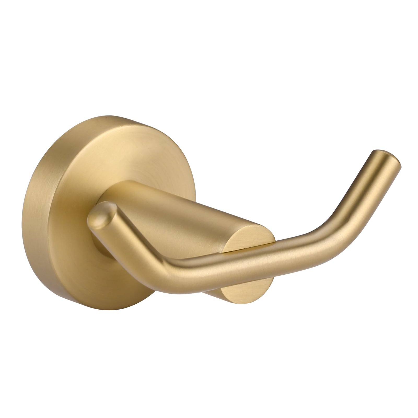 WOWOW SUS 304 Stainless Steel Double Wall Hooks Modern Towel Hooks for Bathroom Brushed Gold in the Towel Hooks department at Lowes