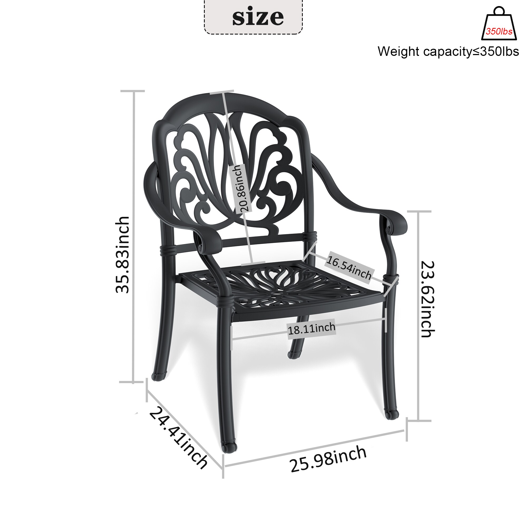 Kahomvis NICE-QPW1-757 Patio-Chairs - View #2