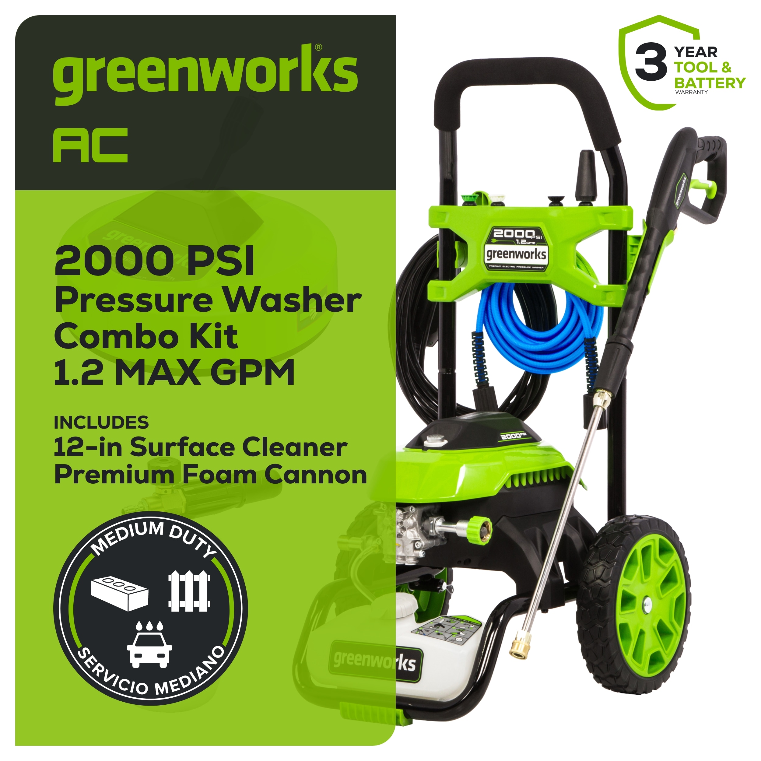 Greenworks GPW2000FCSC Gas-Pressurewashers - View #3