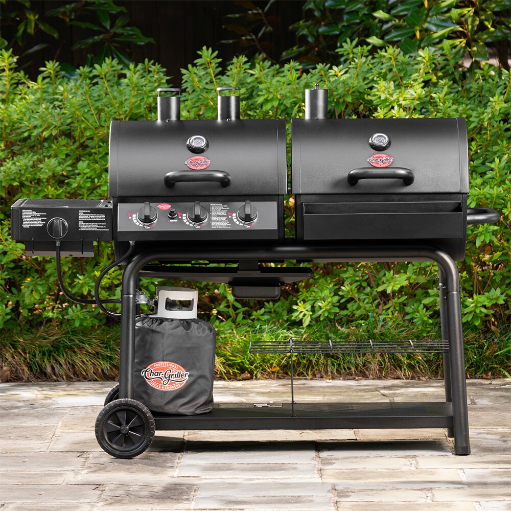 Char Griller Duo Black Gas Charcoal Combo Grill at Lowes